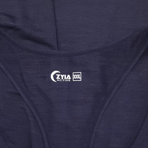 NWT Zyia Active Navy Cubana Tank Top Size XXXL 3XL Summer Tee - Picture 10 of 10